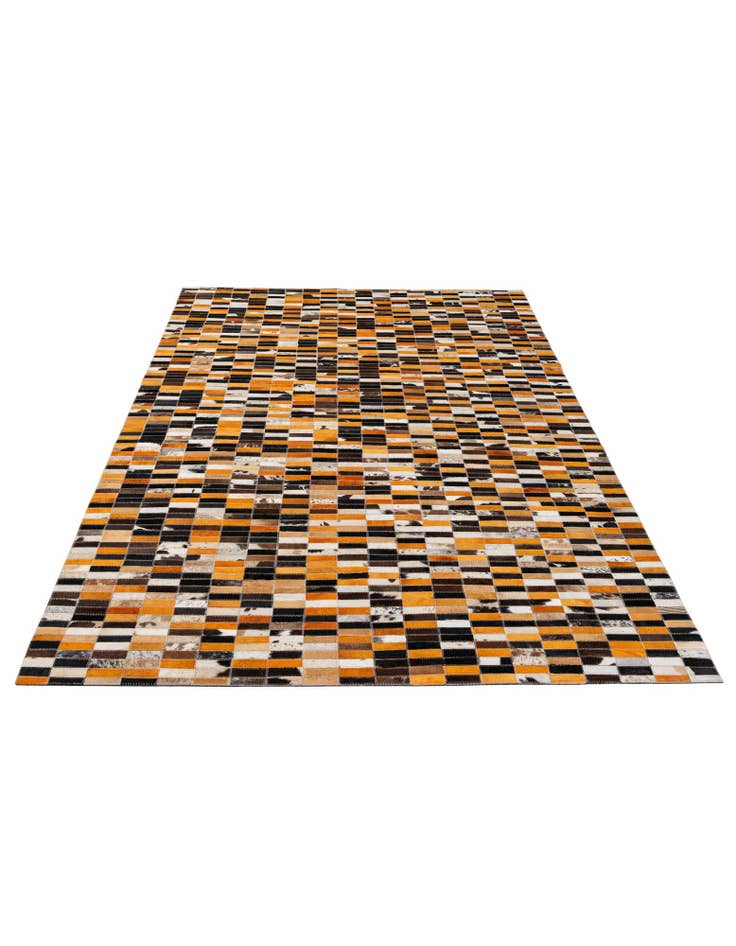 Detail image of  5' x 7' 9 Cowhide - Patchwork Rug