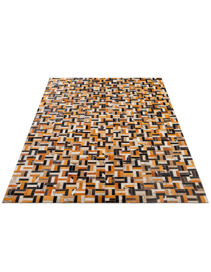 Detail image of  5' x 7' 10 Cowhide - Patchwork Rug