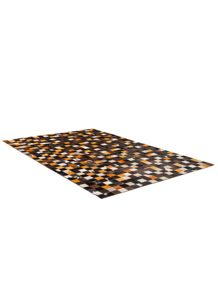 Detail image of  5' 1 x 8' 1 Cowhide - Patchwork Rug