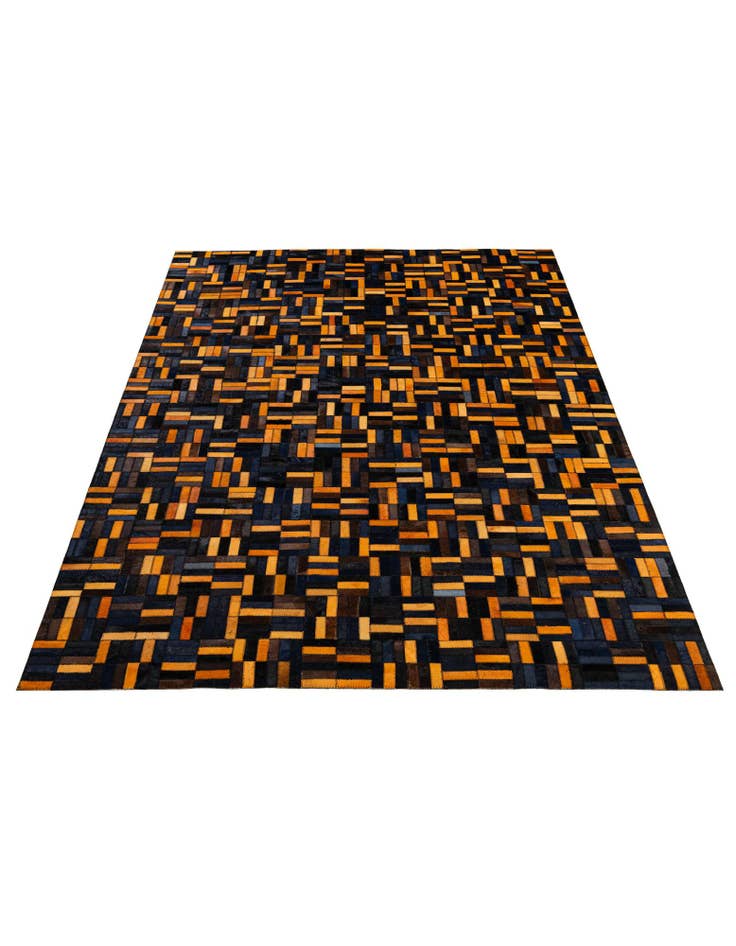 Detail image of  5' x 7' 11 Cowhide - Patchwork Rug