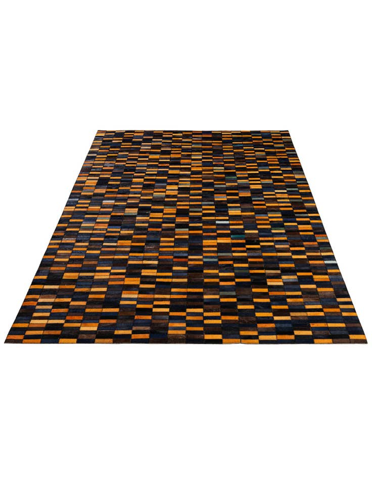 Detail image of  5' x 8' Cowhide - Patchwork Rug