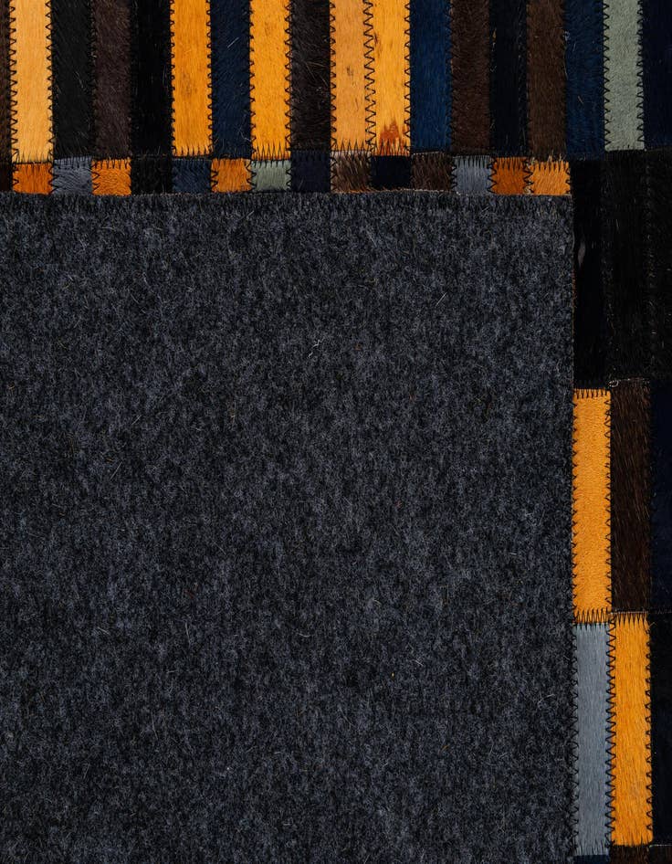 Detail image of  5' x 8' Cowhide - Patchwork Rug