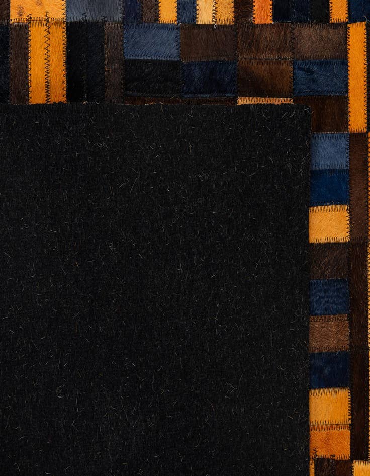 Detail image of  4' 11 x 7' 11 Cowhide - Patchwork Rug