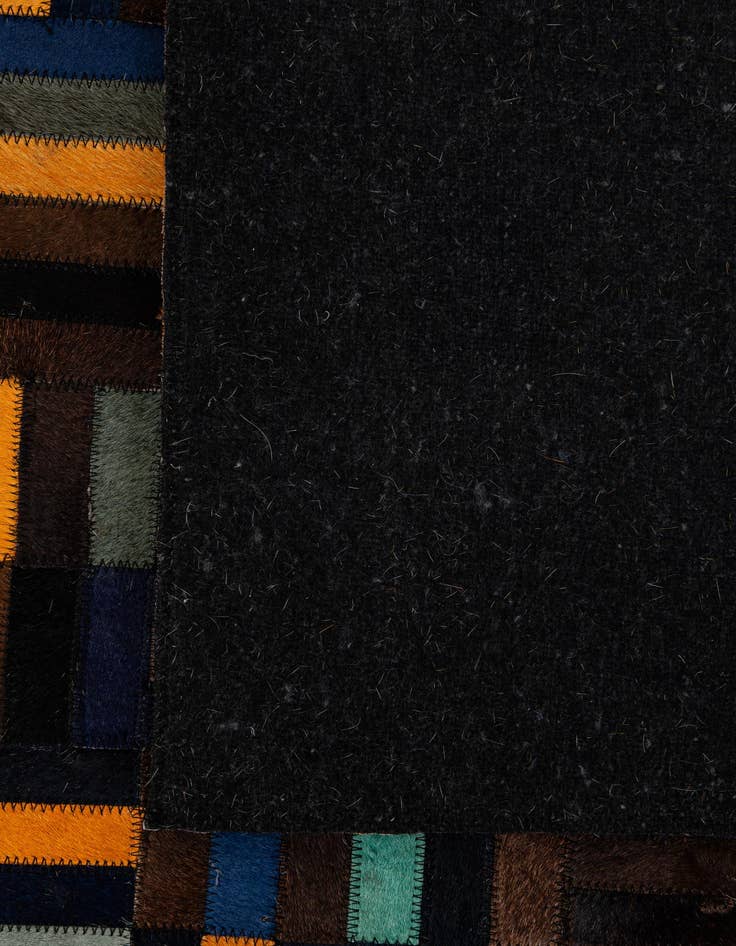 Detail image of  4' 11 x 7' 11 Cowhide - Patchwork Rug