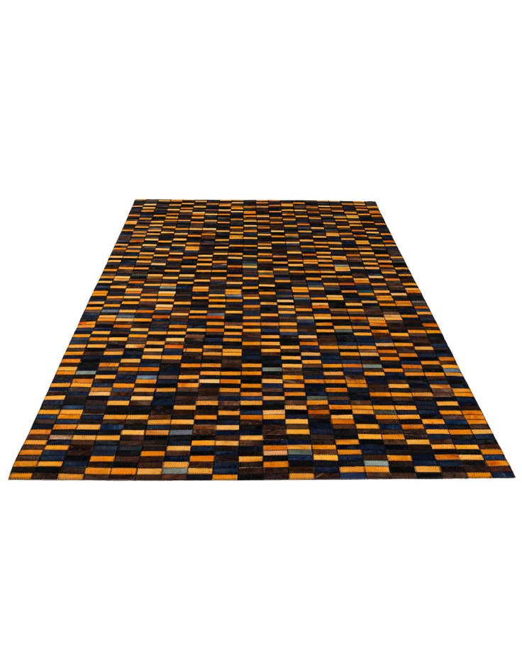 Detail image of  5' x 7' 11 Cowhide - Patchwork Rug