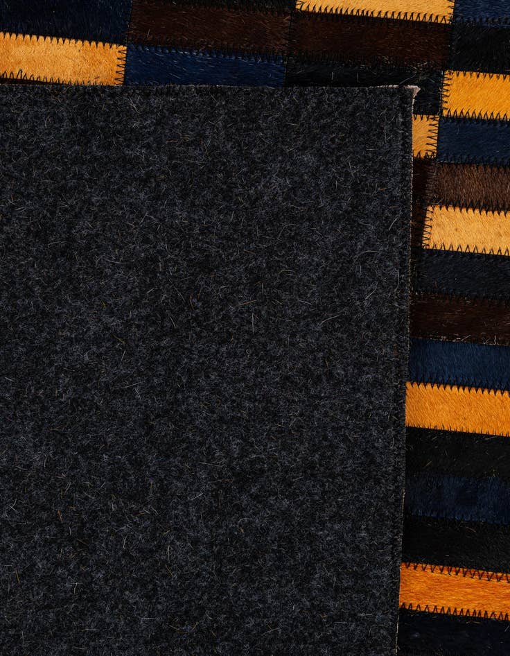 Detail image of  5' x 7' 11 Cowhide - Patchwork Rug