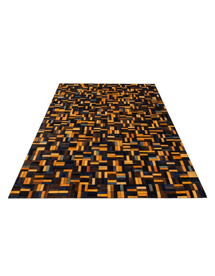 Detail image of  5' x 7' 11 Cowhide - Patchwork Rug