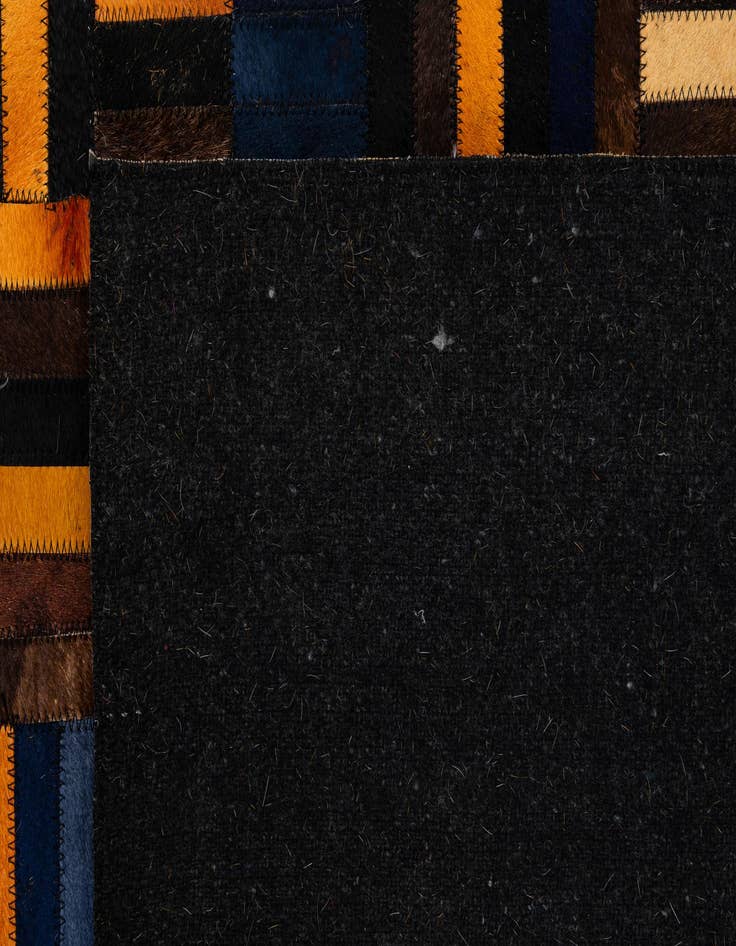 Detail image of  5' x 7' 11 Cowhide - Patchwork Rug