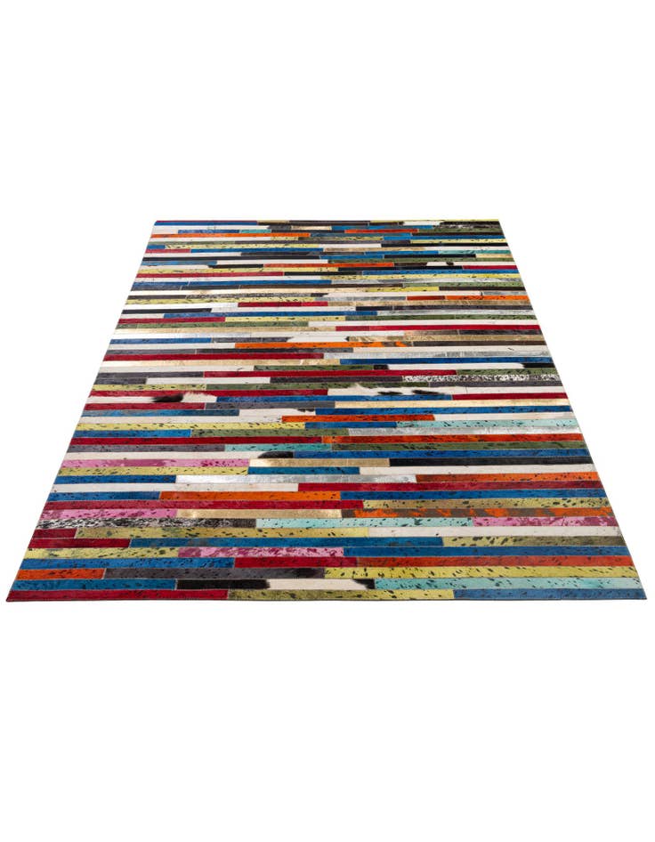 Detail image of  5' 1 x 8' 1 Cowhide - Patchwork Rug