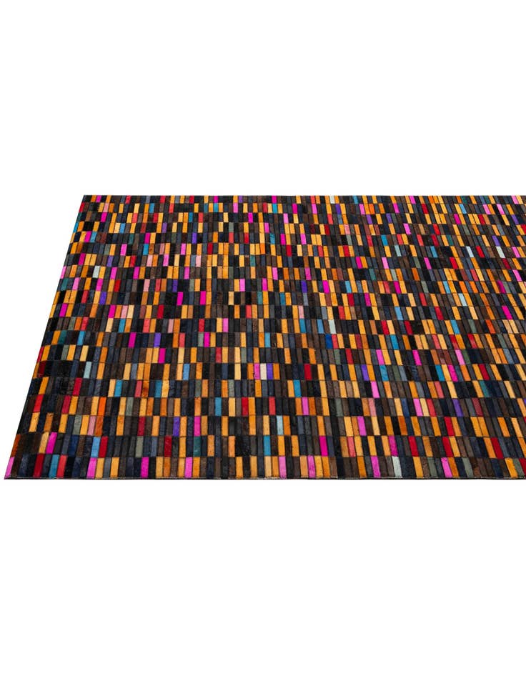 Detail image of  5' x 7' 11 Cowhide - Patchwork Rug