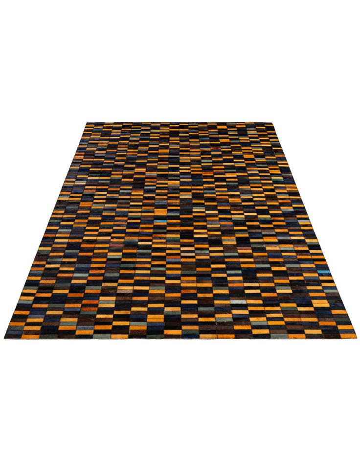 Detail image of  5' x 8' 1 Cowhide - Patchwork Rug