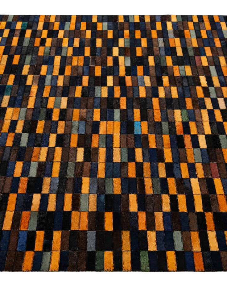 Detail image of  5' x 8' 1 Cowhide - Patchwork Rug