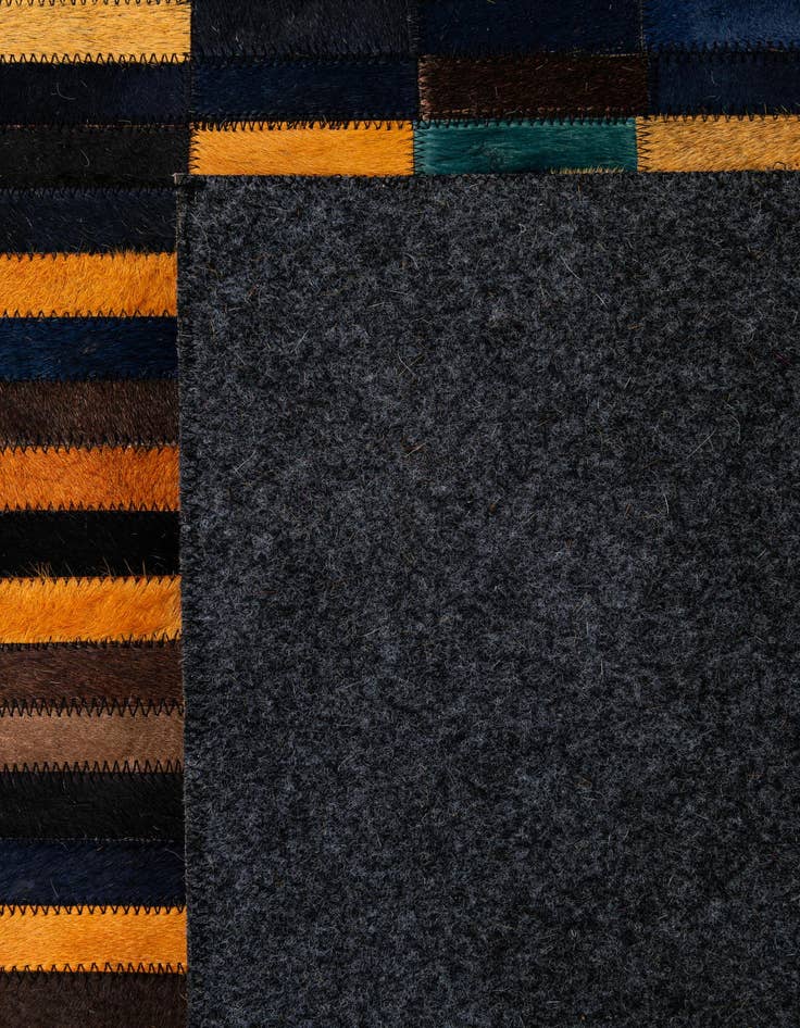 Detail image of  5' x 8' 1 Cowhide - Patchwork Rug