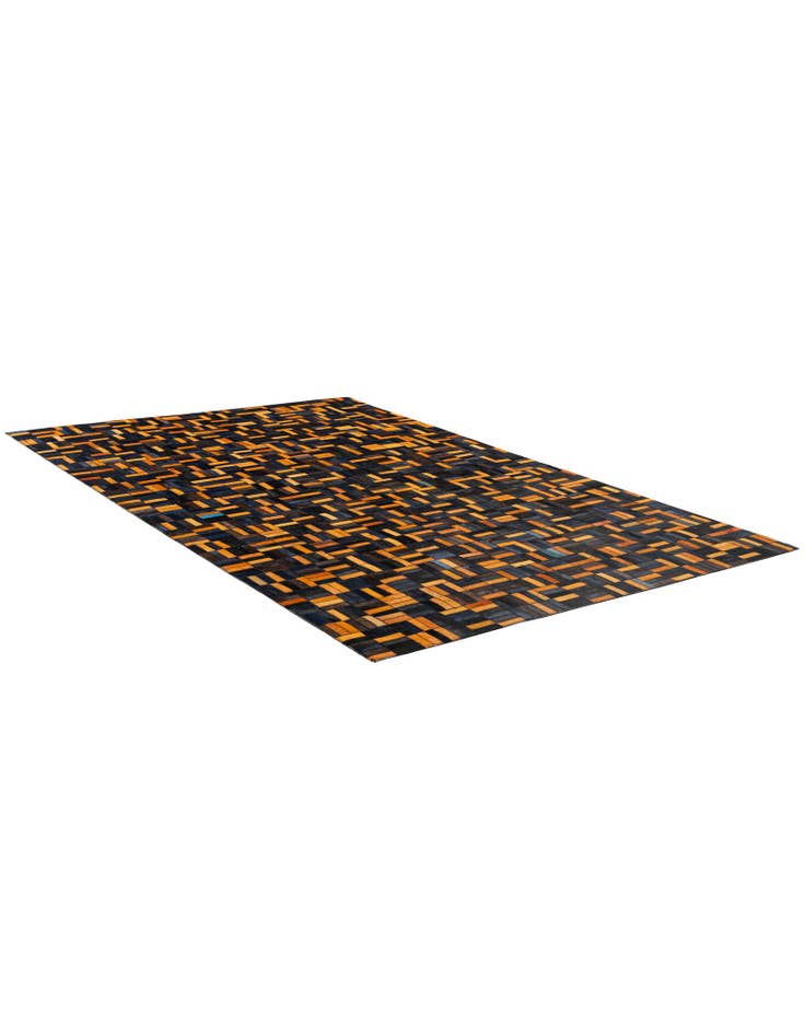 Detail image of  4' 11 x 7' 11 Cowhide - Patchwork Rug