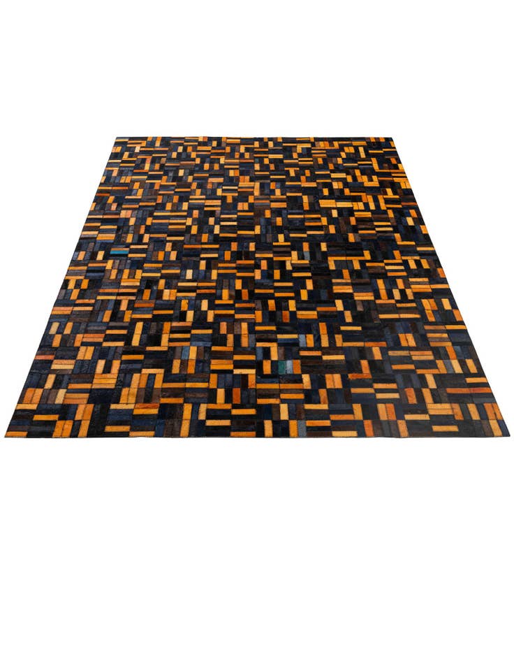 Detail image of  4' 11 x 7' 11 Cowhide - Patchwork Rug