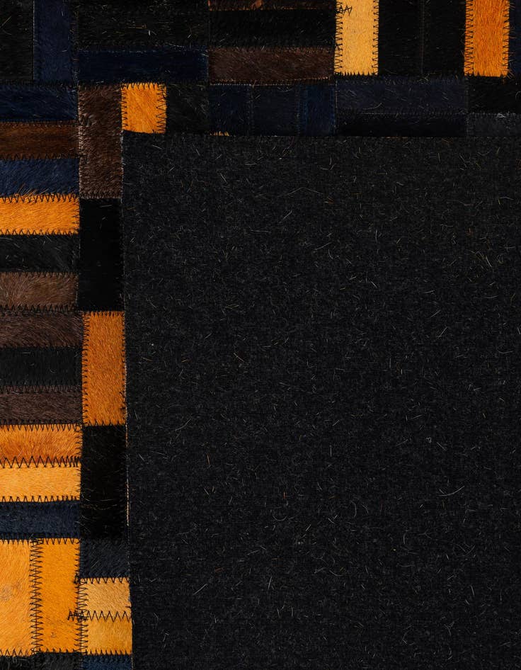Detail image of  4' 11 x 7' 11 Cowhide - Patchwork Rug