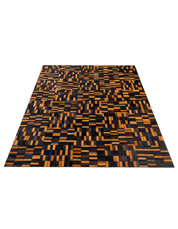 Detail image of  5' x 7' 11 Cowhide - Patchwork Rug