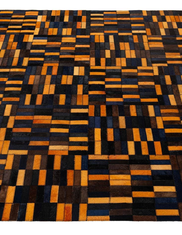 Detail image of  5' x 7' 11 Cowhide - Patchwork Rug