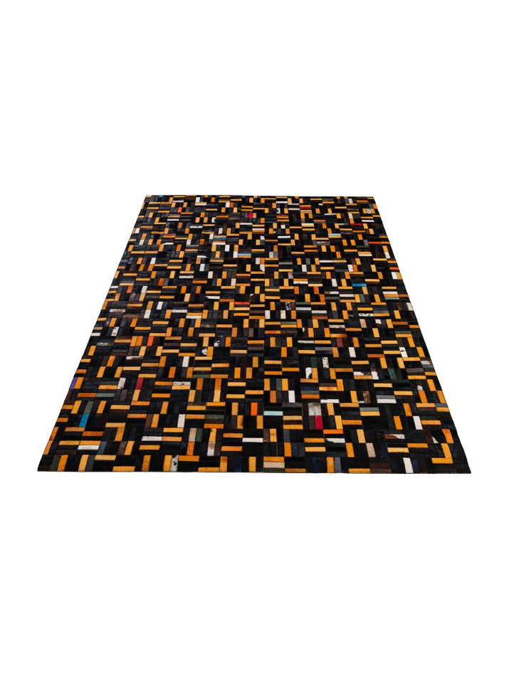 Detail image of  5' x 8' Cowhide - Patchwork Rug