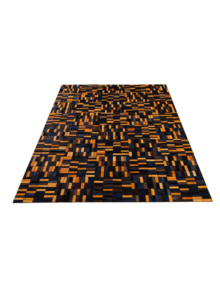 Detail image of  5' x 7' 11 Cowhide - Patchwork Rug