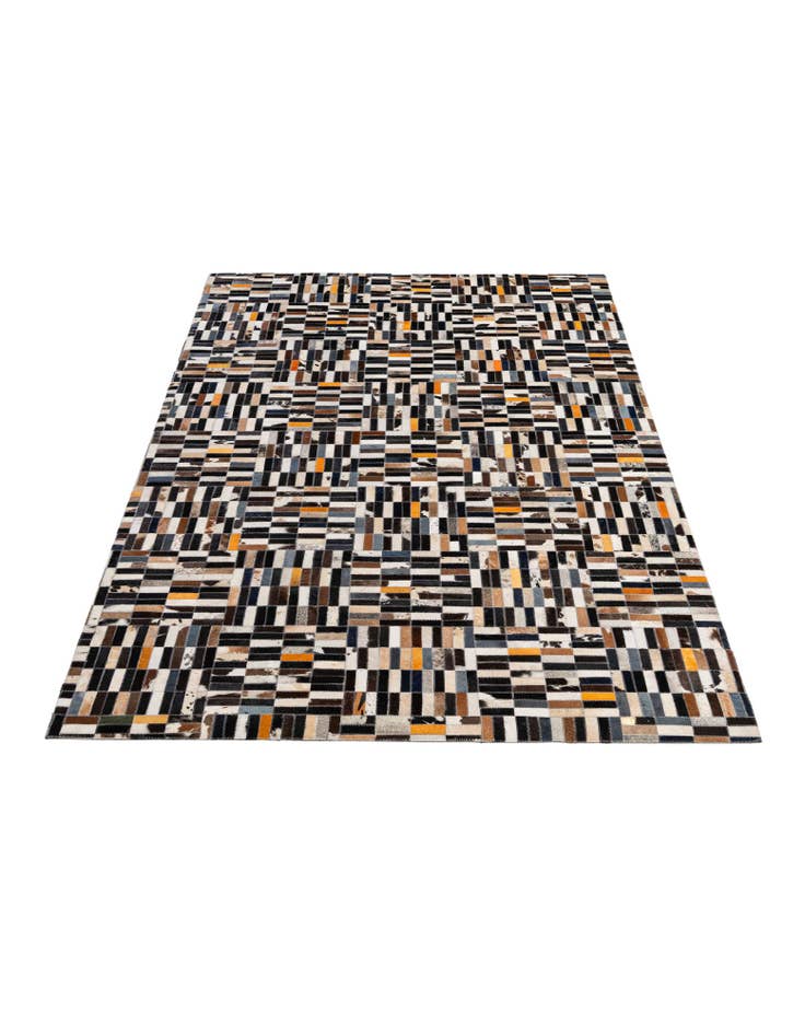 Detail image of  5' x 8' Cowhide - Patchwork Rug