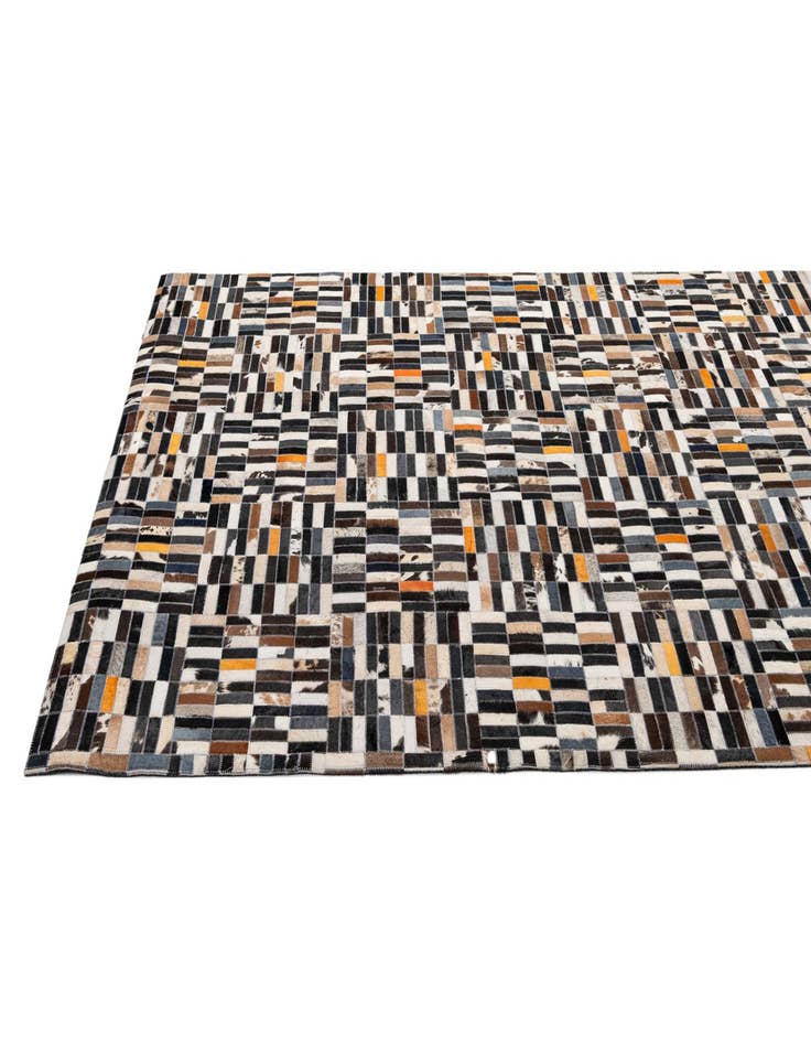 Detail image of  5' x 8' Cowhide - Patchwork Rug