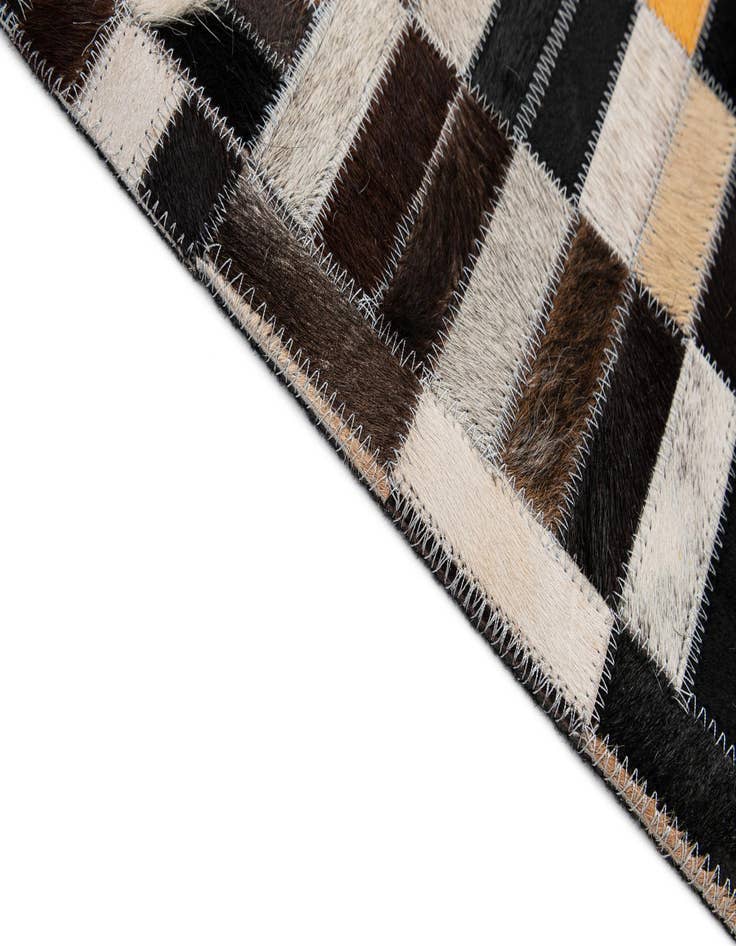 Detail image of  5' x 8' Cowhide - Patchwork Rug