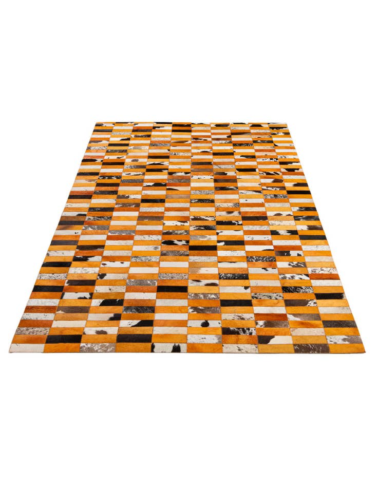 Detail image of  5' x 8' Cowhide - Patchwork Rug