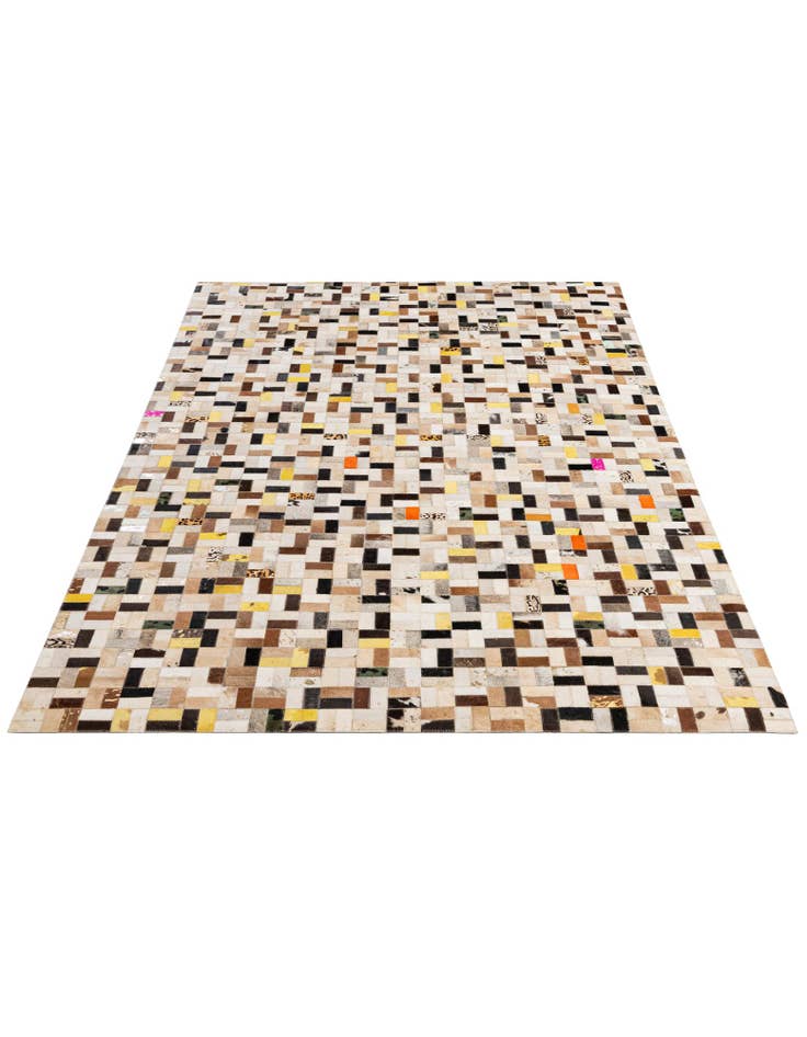 Detail image of  5' x 8' Cowhide - Patchwork Rug