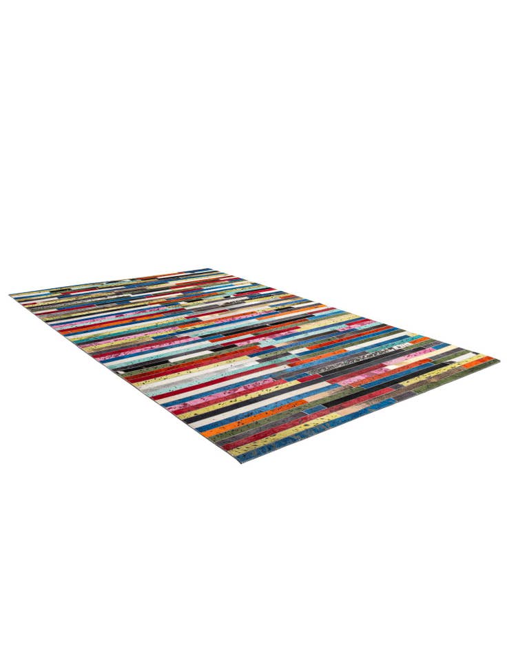 Detail image of  5' 1 x 8' Cowhide - Patchwork Rug