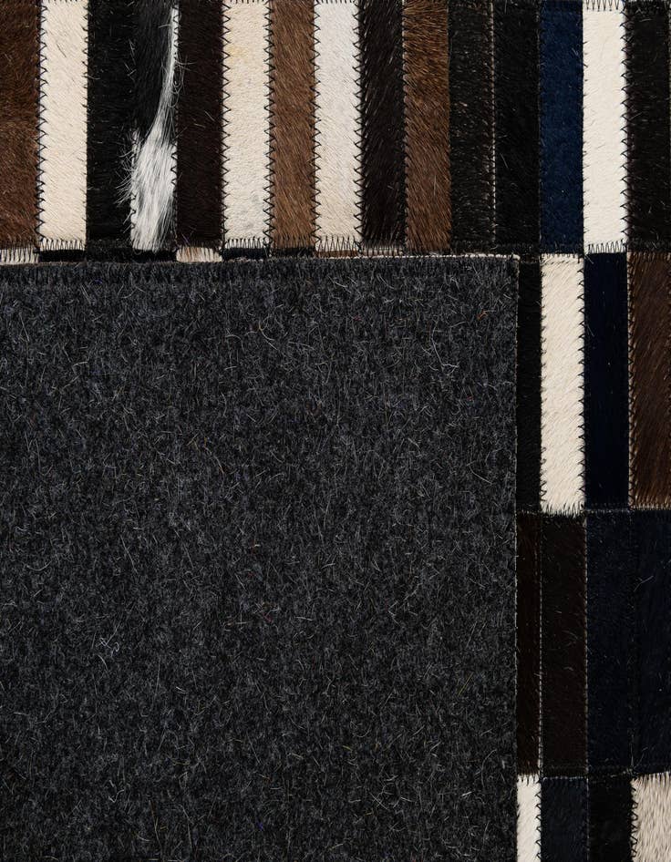 Detail image of  5' x 8' Cowhide - Patchwork Rug