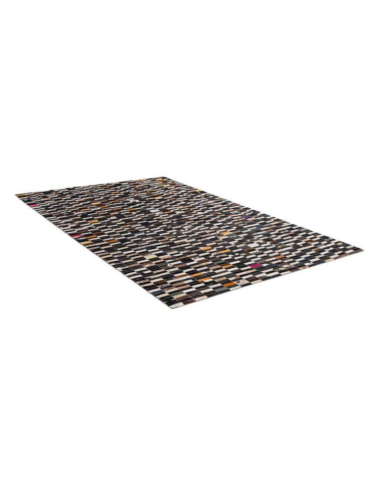 Detail image of  5' 1 x 7' 11 Cowhide - Patchwork Rug