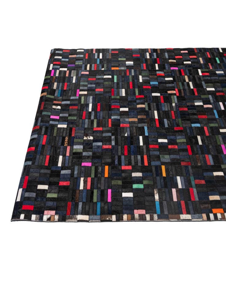Detail image of  5' x 8' Cowhide - Patchwork Rug