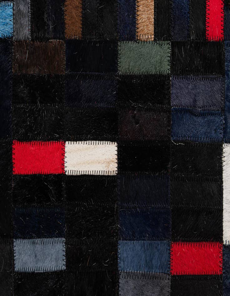 Detail image of  5' x 8' Cowhide - Patchwork Rug