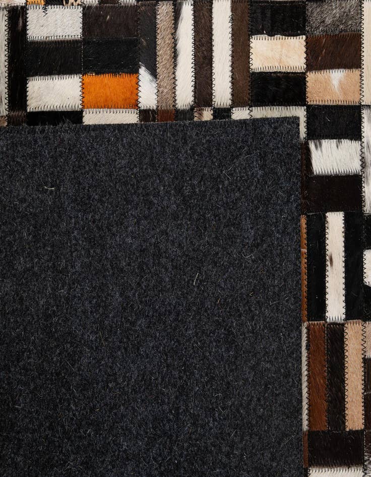 Detail image of  5' 1 x 8' 1 Cowhide - Patchwork Rug