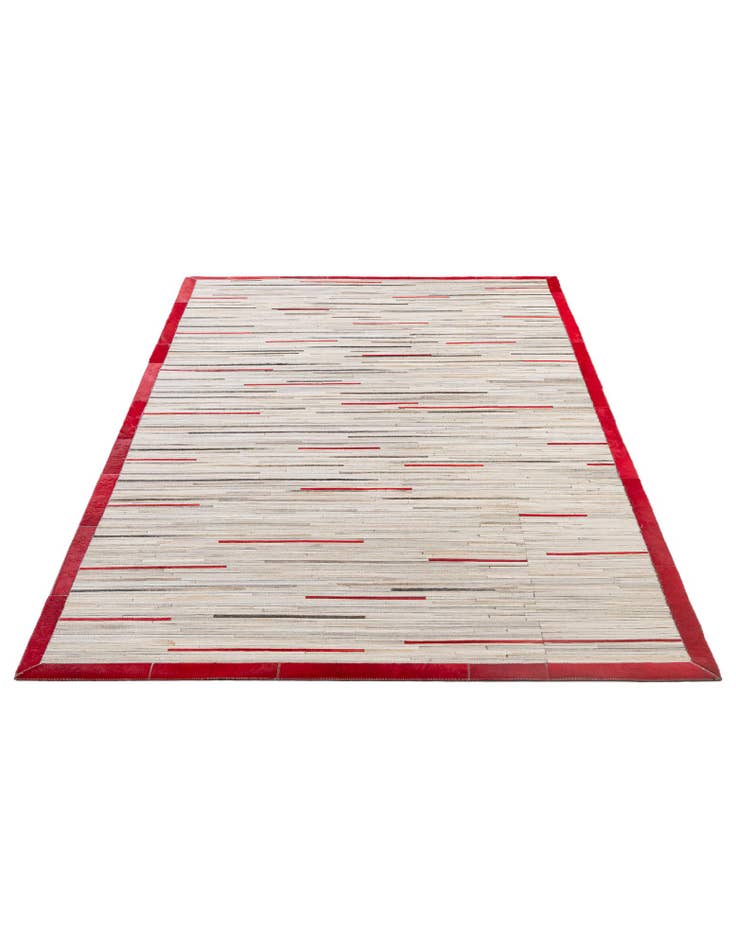 Detail image of  5' 3 x 8' 2 Cowhide - Patchwork Rug