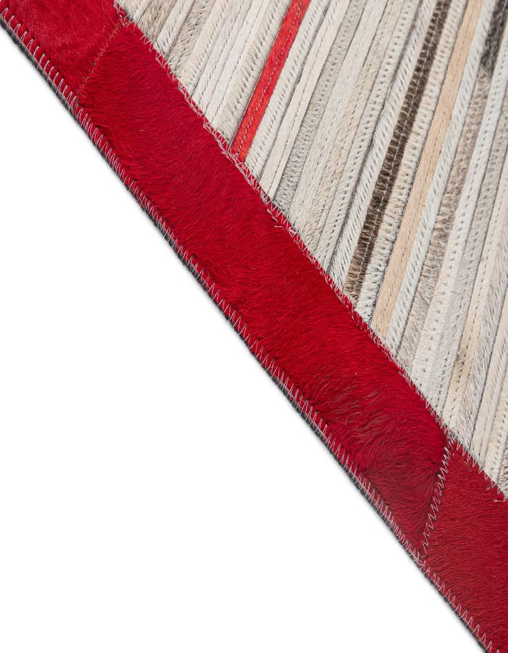 Detail image of  5' 3 x 8' 2 Cowhide - Patchwork Rug