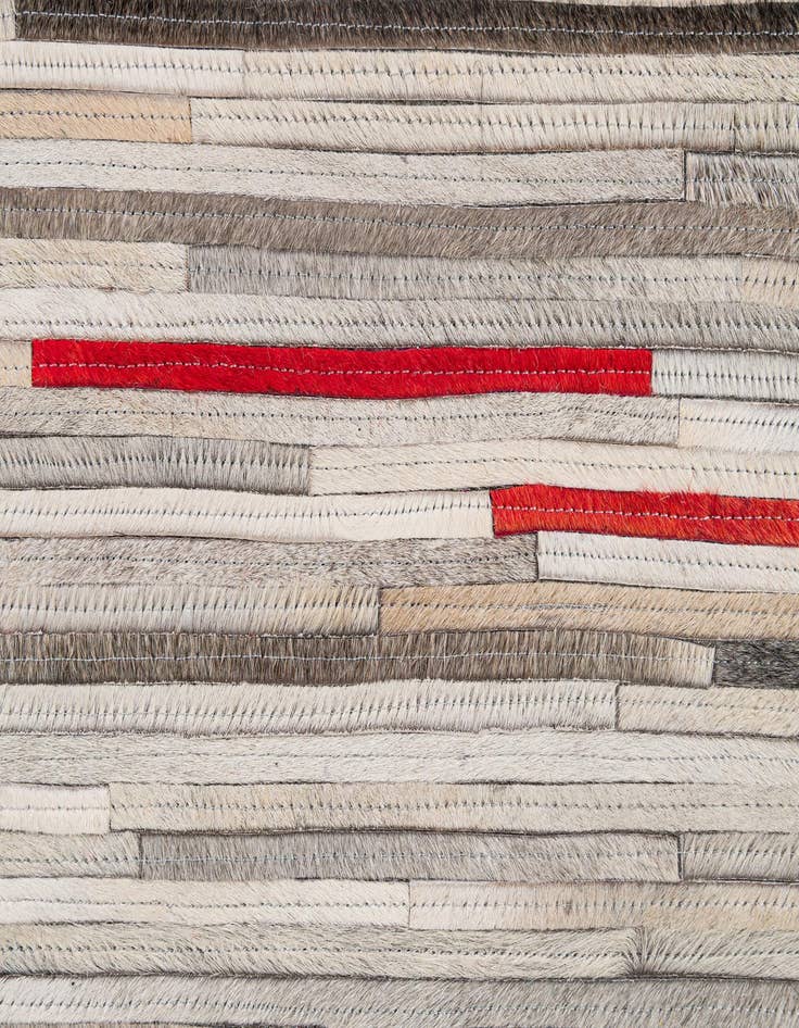 Detail image of  5' 3 x 8' 2 Cowhide - Patchwork Rug