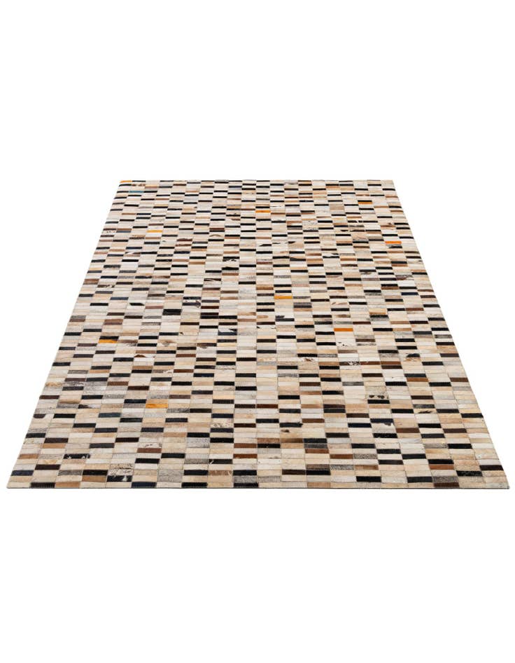 Detail image of  5' 1 x 8' Cowhide - Patchwork Rug