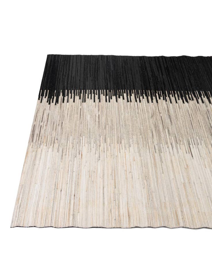 Detail image of  5' 6 x 8' Cowhide - Patchwork Rug