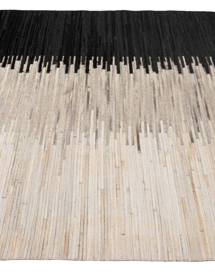 Detail image of  5' 6 x 8' Cowhide - Patchwork Rug