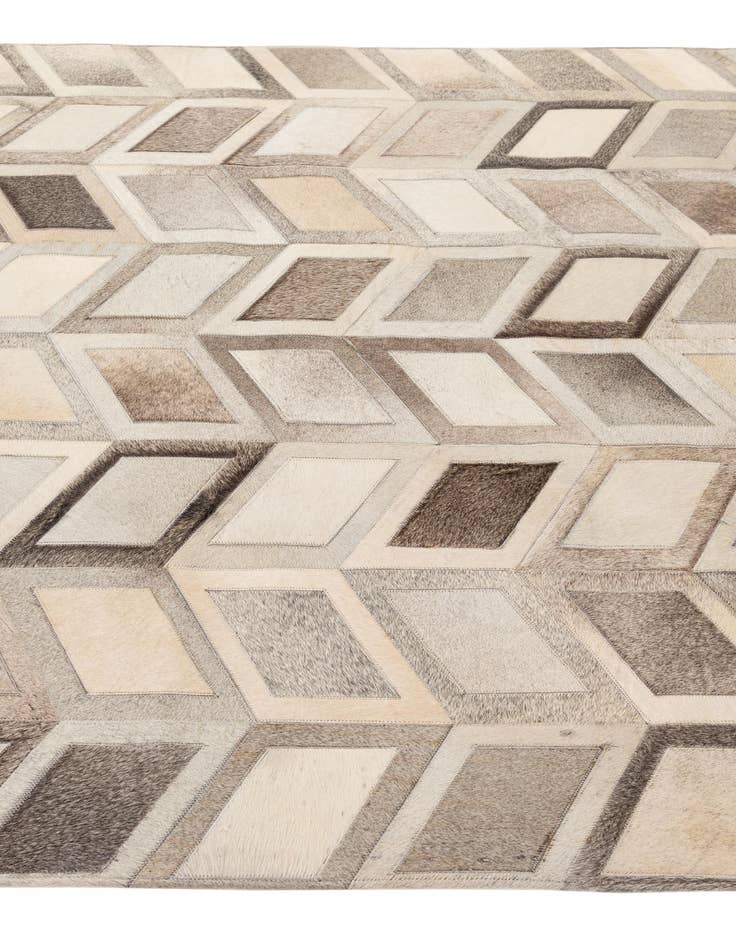 Detail image of  5' 3 x 7' 8 Cowhide - Patchwork Rug