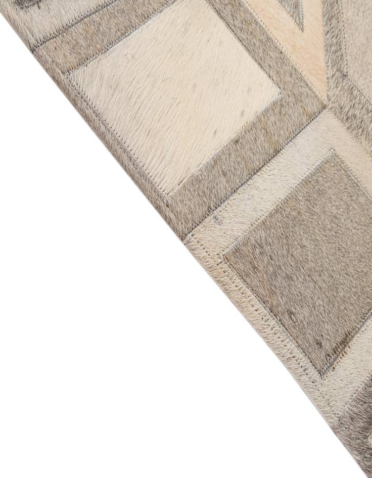 Detail image of  5' 3 x 7' 8 Cowhide - Patchwork Rug