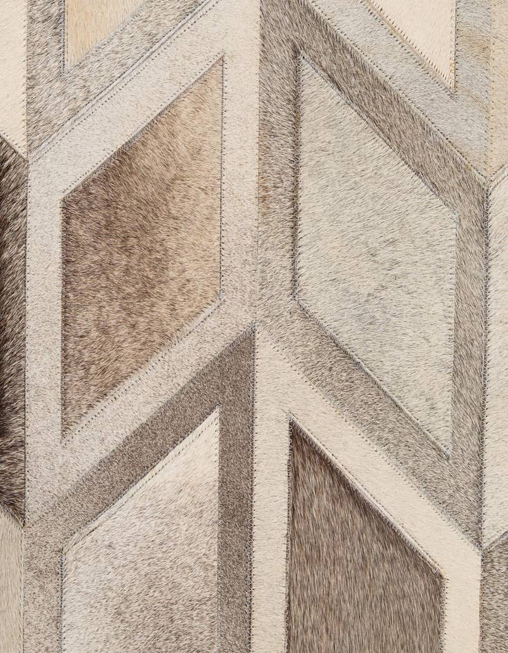 Detail image of  5' 3 x 7' 8 Cowhide - Patchwork Rug
