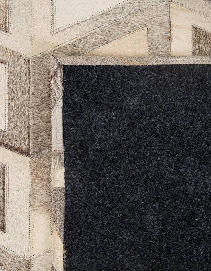 Detail image of  5' 3 x 7' 8 Cowhide - Patchwork Rug