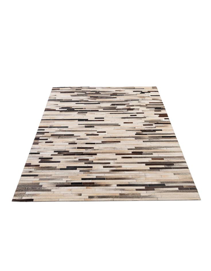 Detail image of  5' 1 x 7' 11 Cowhide - Patchwork Rug