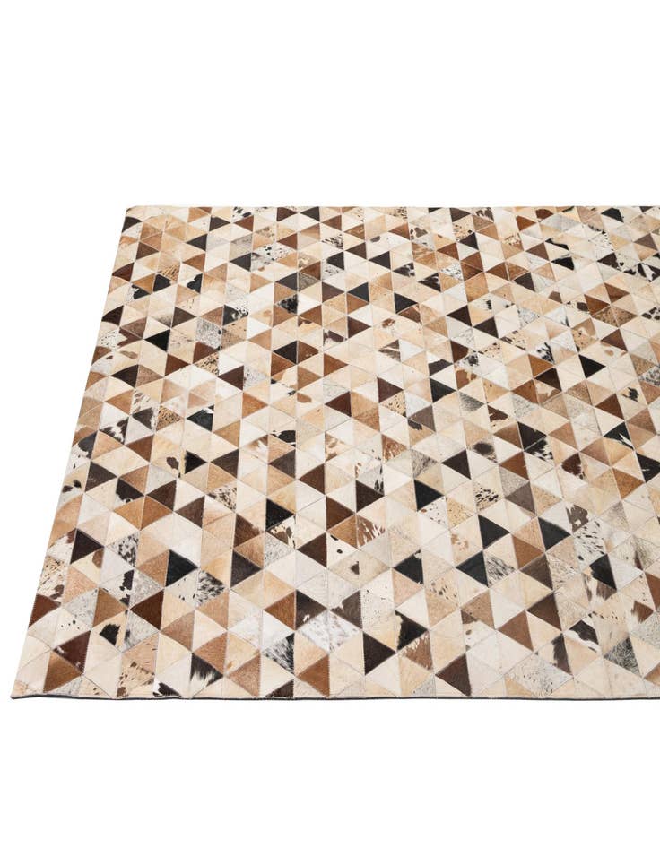 Detail image of  5' x 7' 11 Cowhide - Patchwork Rug