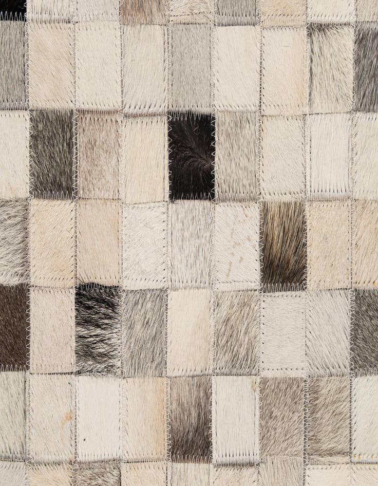 Detail image of  5' x 7' 11 Cowhide - Patchwork Rug