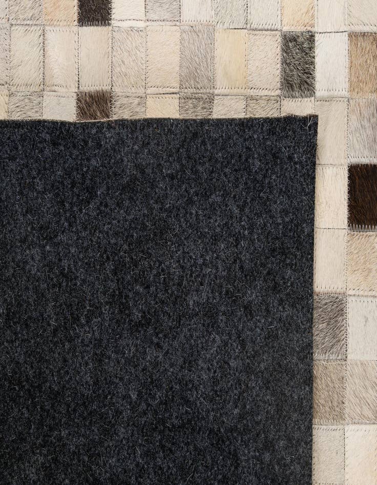 Detail image of  5' x 7' 11 Cowhide - Patchwork Rug