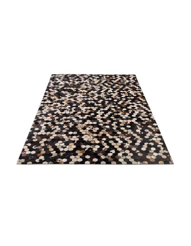 Detail image of  5' x 8' 1 Cowhide - Patchwork Rug